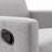 Soft Recliner, Modern Upholstered Rocker Nursery Chair Plush Seating Glider Swivel Recliner Chair, Gray