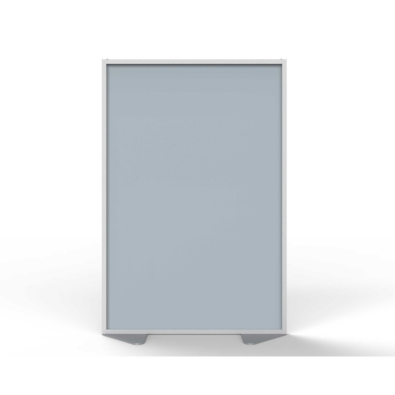 Paravent de plancher 1 panneau, H 72 po x l 48 po, Argent