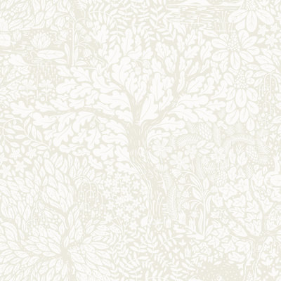 Yvette Olle Forest Leaf Motif 10.05m x 53cm Matte Wallpaper Roll