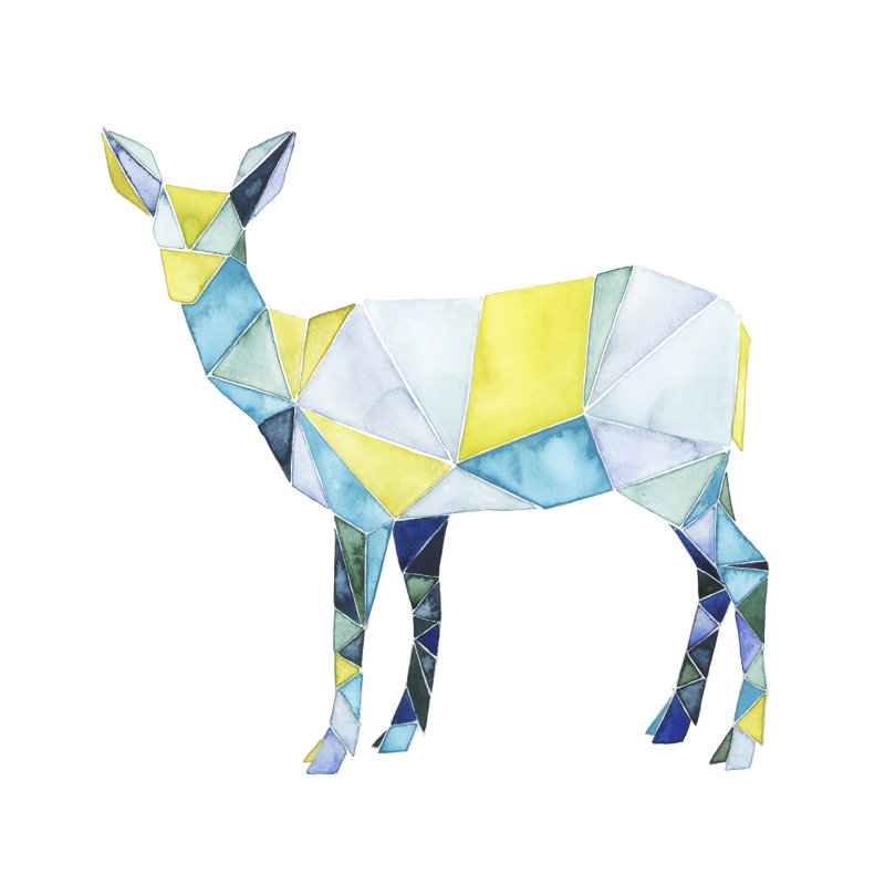 Geo Animal II by Grace Popp - Wrapped Canvas Painting, 122cm H x 122cm W