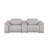 Genuine Leather Console Loveseat With Dual Power Recliners-1817888907