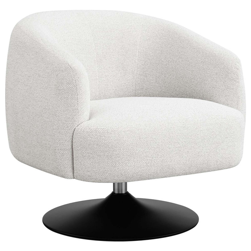 Fauteuil d'appoint pivotant rembourré