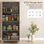 HOMCOM 172cm Kitchen Cupboard Freestanding Storage Cabinet-125415170