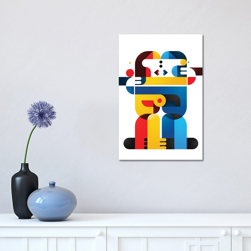 A Kiss In Tokyo by Antony Squizzato - Wrapped Canvas Painting, 45.72cm H x 30.48cm W x 1.91cm D