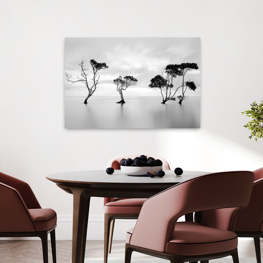 Drowning Not Waving Peaceful Serene Tranquil Coastal Landscape Wall Art Print