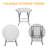 80cm Round Portable Banquet Table