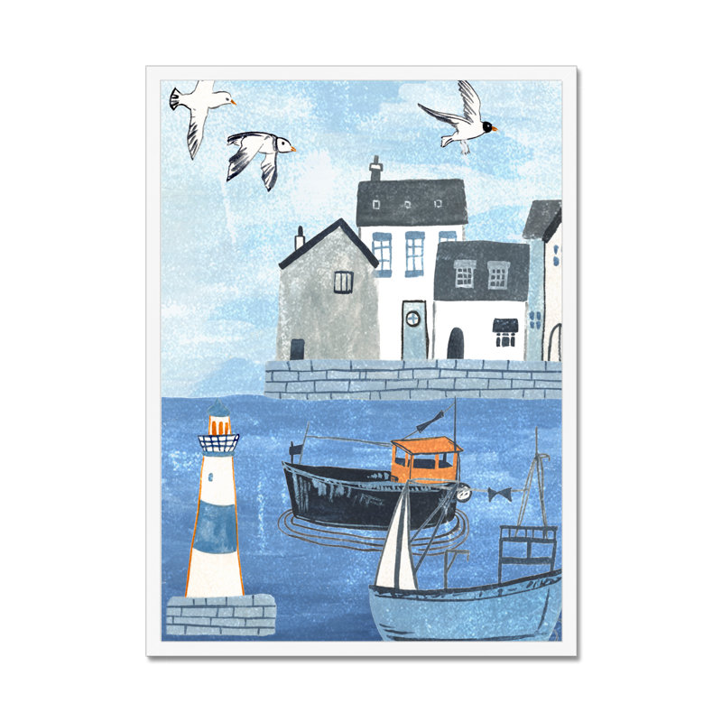 Sailors Rest IV by Melissa Wang - Painting, White Framed Paper Print, 80cm H x 55cm W