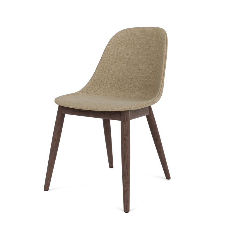 Harbour Dining Chair, Bouclé 02 Acrylic, Dark Stained Oak