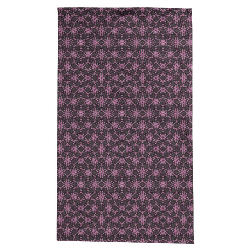 Nappe à cercles ornés Leffel, Noir / Rose
