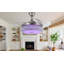 Ventilateur invisible doré coloré de 43 po Gracy-164360945