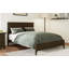 Lit plateforme moderne en bois massif avec support de lattes en bois robuste, aucun sommier requis-39502327-39502326