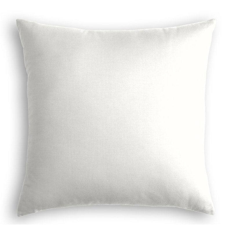 Housse de coussin carrée, 26 po x 26 po, Ivoire, Housse de coussin seulement - sans coussin