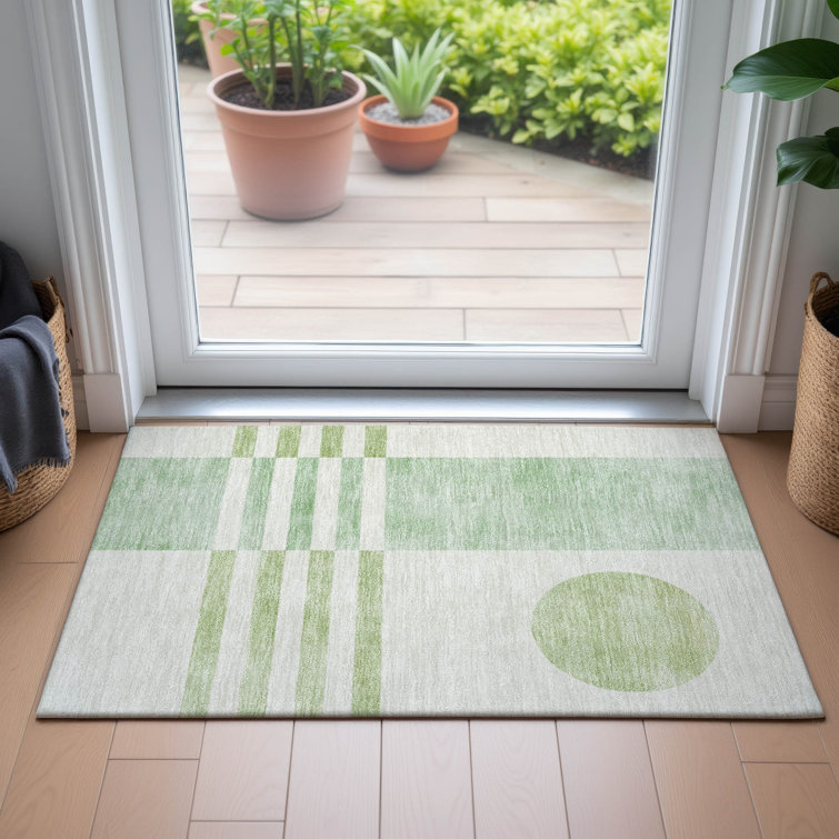 Machine Washable Indoor/Outdoor Amanda ACN2131 Geometric Rug