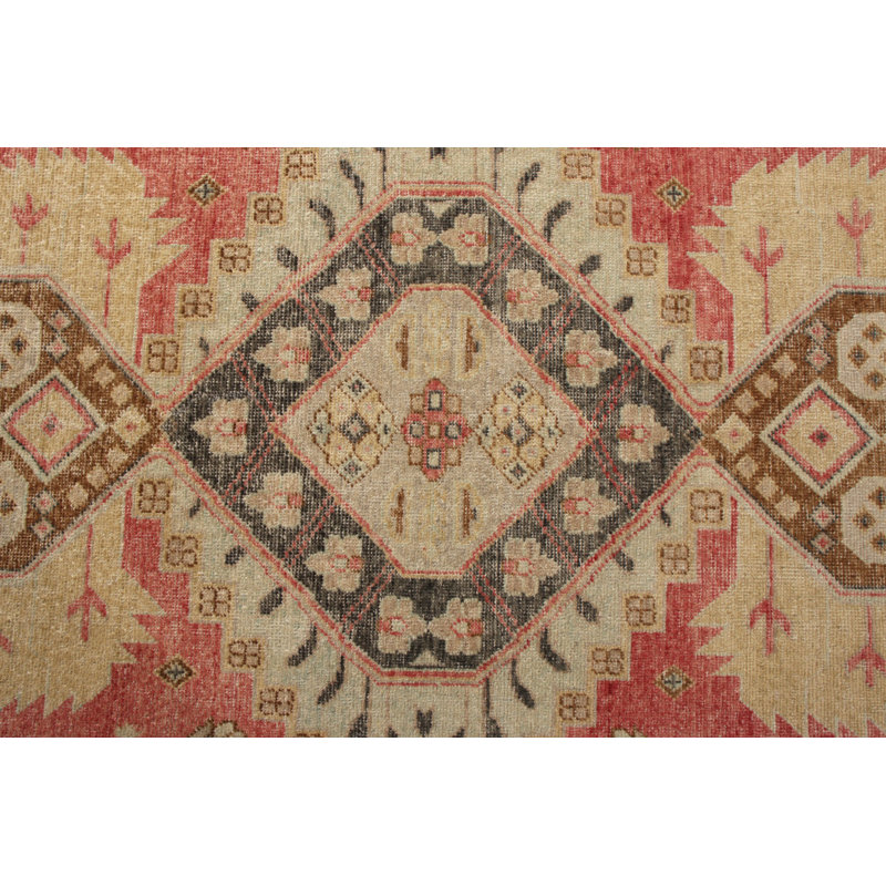 Distressed Homage Hand Knotted Wool Area Rug, Rectangle 12' x 16'