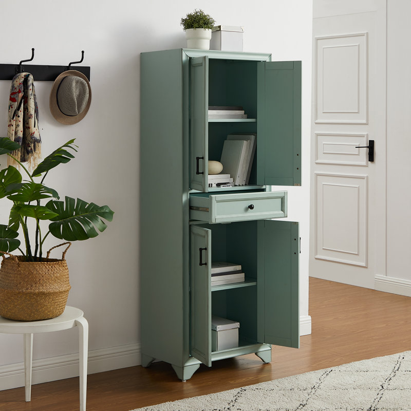 Tara 68'' Kitchen Pantry, Seafoam Blue
