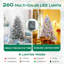 Sapin de Noël givré pré-éclairé-701535907