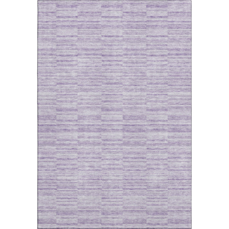 Premium Machine Washable Prisco Plum Rug