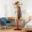 Freestanding Coat Rack With 14 Hooks, Adjustable Height Tree Stand For Entryway, Hallway, Bedroom Or Home Office, Solid Wood Construction-1378551696