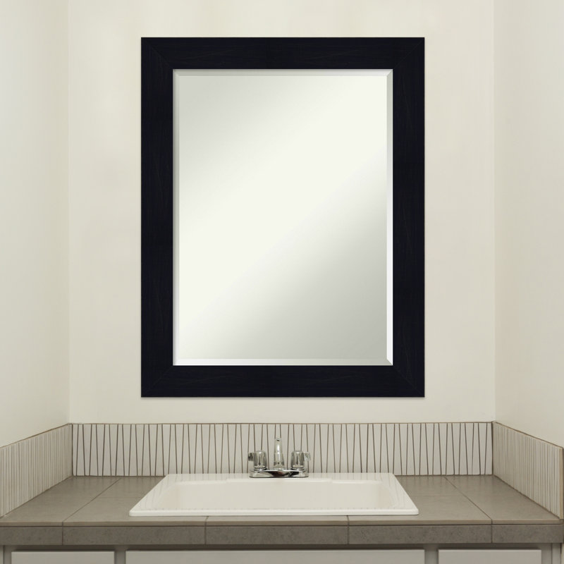 Prynne Flat Mirror, 28" H x 22" W, Navy