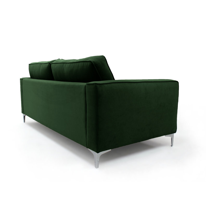 Georgio Velvet Sofa, Emerald Green, 2