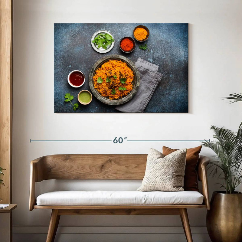 Yarlin South Asian Rice Pilaf, 30" H x 45" W