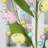 3 Pcs Artificial Easter Flower Spray with Eggs and Colourful Berries