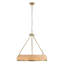 Luminaire suspendu rond en osier 9 lumières Uttermost Ladagh