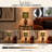 Nicole Miller Roux 16.5" Leopard Print Glass Table Lamp with Black Shade-138405970-138405973