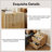 Mid-Modern Style Oak Bedside Table With Grille Design And Two Drawers, Perfect For Bedrooms And Living Spaces