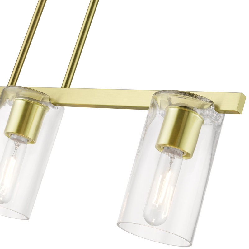 Lustre linéaire, Laiton satiné