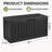 85 Gallon Outdoor Deck Box with Seat, Lockable Waterproof Resin Storage Box