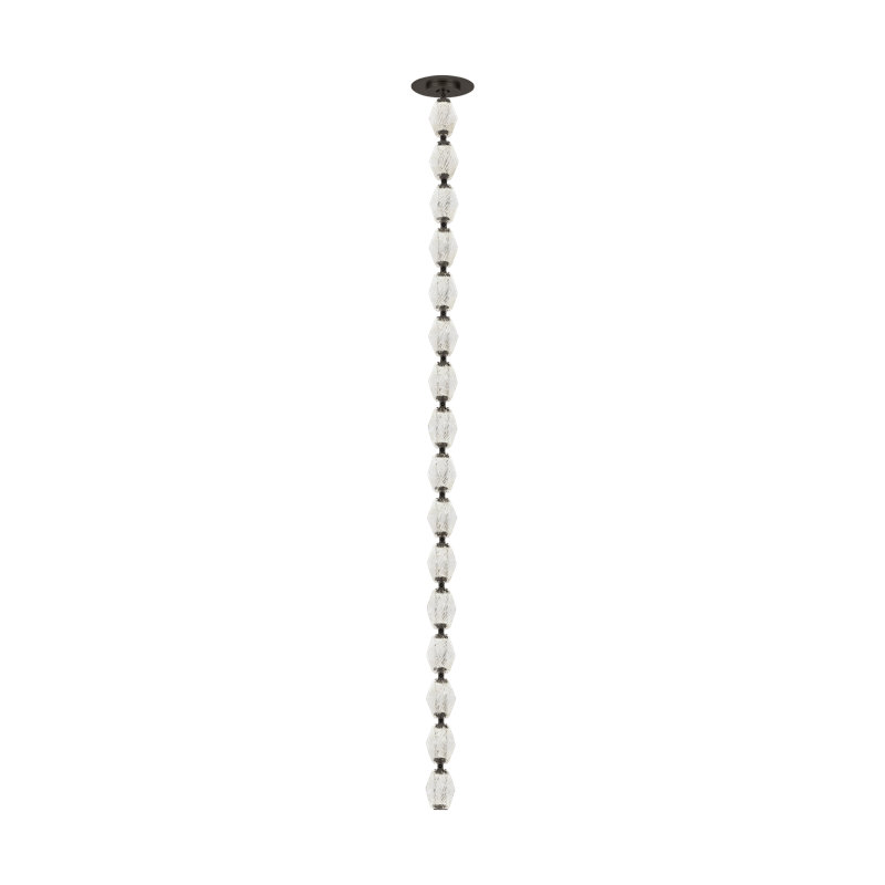 Collier 1 - Light LED Pendant, 51.6" H x 2" W x 2" D, 2700