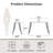 Jackie Writing Desk with Metal Hairpin Legs & Engineered Wood Top-349057999