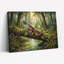Art mural sur toile Gallery Wrap pour le salon, la chambre à coucher, le bureau ou le vestibule - Décoration murale décorative avec violon forêt-129049623-129049621