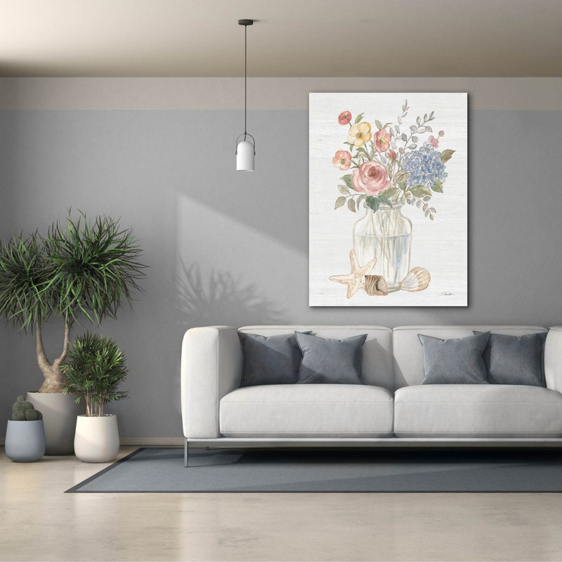 "Epic Graffiti" Coastal Cottage 4 "par Silvia Vassileva, art mural sur toile, 40 po x 54 po, H 54 po x l 40 po