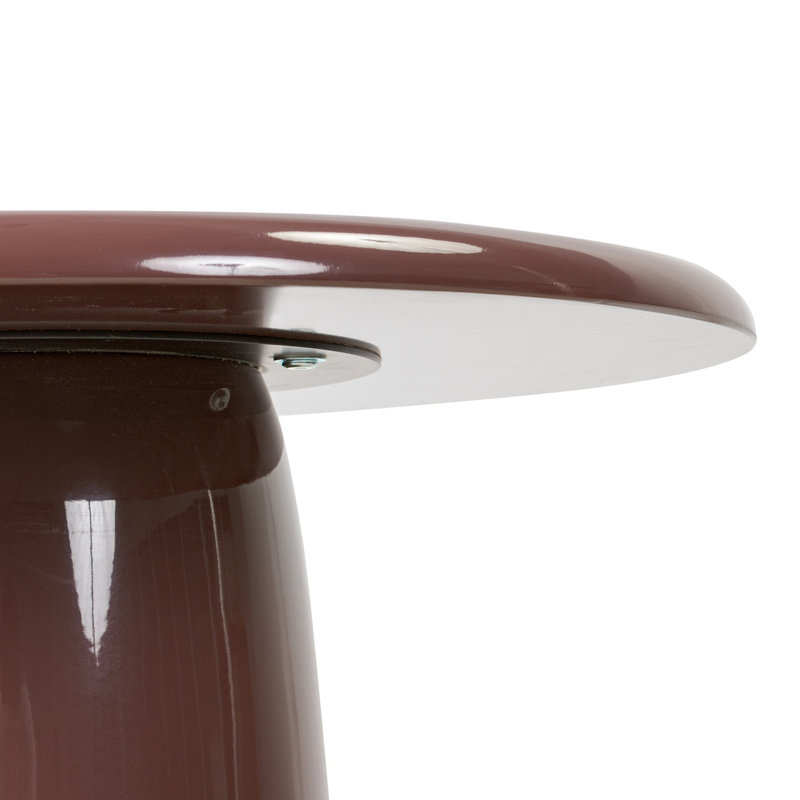 Bossa End Table-Plum Lacquer Resin