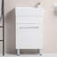 Armoire de salle de bain blanche 19 po avec lavabo en céramique