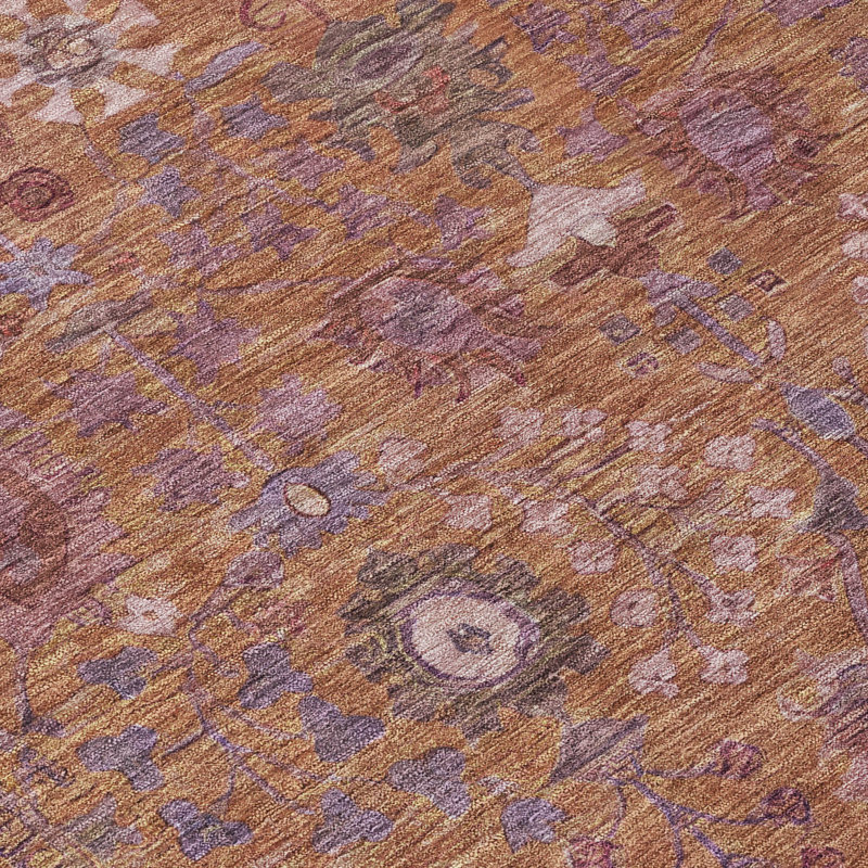 Machine Washable Indoor/Outdoor Kaczor ACN2231 Global Rug, Rectangle 9' x 12'