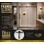 Porte de douche coulissante simple sans cadre l 60 po x H 76 po