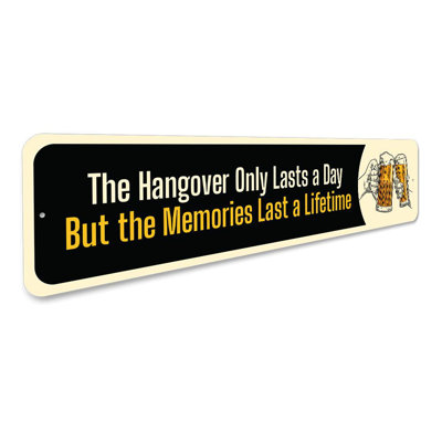 Beer Hangover Aluminum Sign