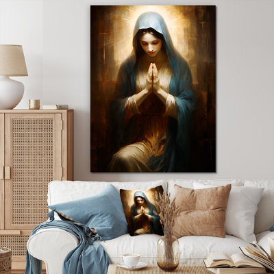 Mother Mary Christian Portrait IV - Christianism, art mural