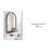 Koda Metal Flat Mirror with Shelves-294048450