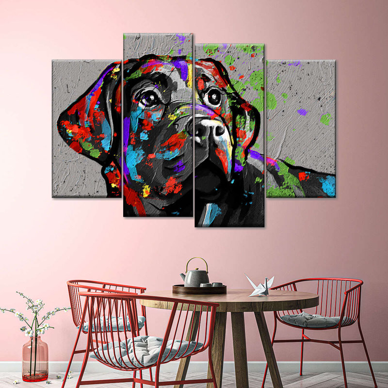 Labrador 4 pièces, H 14 po x l 24 po x P 1 po