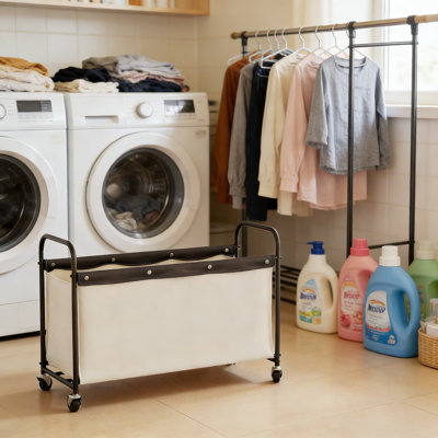 Grande boîte de rangement pour jouets avec roulettes pour enfants, coffre à jouets sur roulettes d'une capacité de 135 L avec freins verrouillables, structure en métal robuste pour la chambre à coucher, la salle de jeux et le rangement pour animaux en peluche
