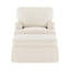 Fauteuil demi-tonneau pivotant avec repose-pieds 32,7 po-106913404
