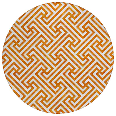 Washable Geometric Indoor / Outdoor Rug
