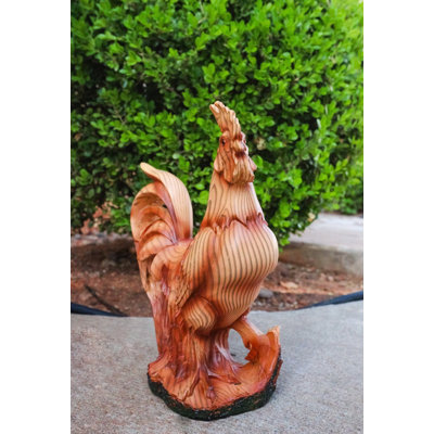 Figurine de coq rustique rustique