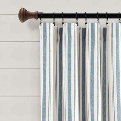 Cotton Blend Semi Sheer Curtain