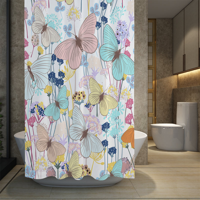 Pavonis Shower Curtain, 72" H x 70" W