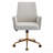 Mid-Back Liftable Office Chair, Striped Fabric, And Ergonomically Designed, Is An Excellent Choice For Working, Studying Or Relaxing. The Mid-Back Design Provides A Better Sitting Experience. White